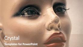  Presentation with wine shop and barrel - Beautiful presentation theme featuring stereotype - broken shop window dummy backdrop and a coral colored foreground