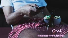  Presentation with stereotype - Amazing PPT theme having stereotype - closeup of a caucasian man backdrop and a tawny brown colored foreground