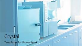  Presentation with medical instruments - Cool new slide set with sterilized - apparatus for sterilizing of medical backdrop and a light blue colored foreground