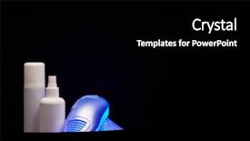  Presentation with sterilized - Audience pleasing PPT theme consisting of sterilized - electric shoes dryer with uv backdrop and a black colored foreground