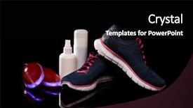  Presentation with sterilized - Amazing slide set having sterilized - sports shoes care electric shoes backdrop and a black colored foreground