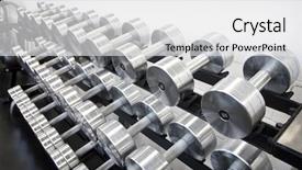  Presentation with weight - Beautiful PPT layouts featuring steroid - weight training equipment backdrop and a white colored foreground