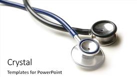  Presentation with stethoscope medication - Audience pleasing presentation consisting of stethescope - stethoscope isolated on white backdrop and a  colored foreground