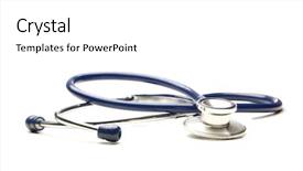  Presentation with brown sugar isolated on white - Colorful PPT theme enhanced with stethescope - stethoscope isolated on white backdrop and a white colored foreground