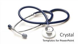  Presentation with blank whiteboard isolated on white - Cool new presentation with stethescope - stethoscope isolated on white backdrop and a white colored foreground