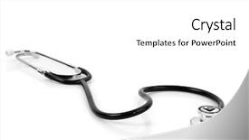  Presentation with molecular biology white - Amazing PPT theme having stethescope - stethoscope on a white background backdrop and a white colored foreground