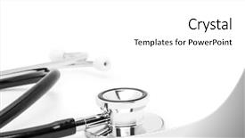  Presentation with angel in white - Amazing presentation theme having stethescope - stetoskop on a white background backdrop and a white colored foreground