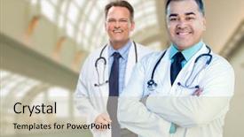  Presentation with nurses - Audience pleasing PPT theme consisting of  backdrop and a  colored foreground