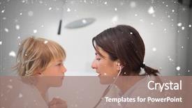  Presentation with falling snow - Audience pleasing theme consisting of stethoscope against snow falling backdrop and a  colored foreground