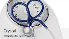  Presentation with heart disease diet - Cool new presentation with intercept - stethoscope and balance symbol photo backdrop and a light gray colored foreground