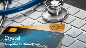 Presentation with computer repair - Cool new slides with stethoscope and credit cards backdrop and a ocean colored foreground