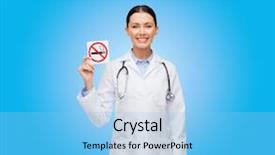  Presentation with smoking - Slide set featuring map of north korea on background and a light blue colored foreground