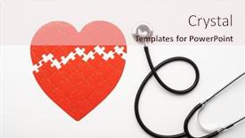  Presentation with broken heart - Beautiful presentation featuring stethoscope-next-to-broken-red backdrop and a lemonade colored foreground