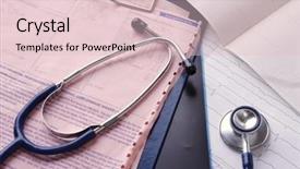  Presentation with medical error gavel and stethoscope - PPT theme consisting of stethoscope on the medical claim background and a lemonade colored foreground