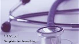  Presentation with medicine - Presentation theme having stethoscope-pills-on-light-background background and a light blue colored foreground