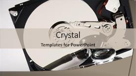  Presentation with electronic health records - Audience pleasing presentation design consisting of stethoscope the symbol of health backdrop and a  colored foreground