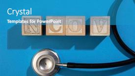  Presentation with 2019 - Beautiful slides featuring stethoscope-with-word-ncov-short backdrop and a teal colored foreground