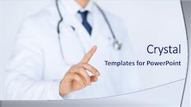  Presentation with virtual - Audience pleasing theme consisting of stethoscope working with virtual screen backdrop and a sky blue colored foreground