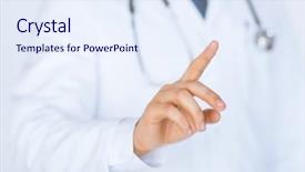  Presentation with virtual - Audience pleasing presentation theme consisting of stethoscope working with virtual screen backdrop and a sky blue colored foreground