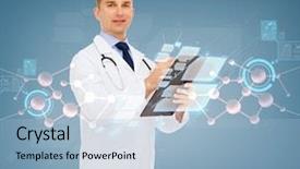  Presentation with molecular diagnostic - PPT theme consisting of graveyard candles on cemetery in poland at night background and a wine colored foreground