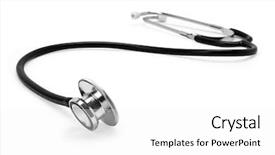  Presentation with condolence white wax candle - Amazing theme having stetoscope - stetoskop on a white background backdrop and a white colored foreground