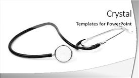  Presentation with background - Slides with stetoskop on a white background background and a  colored foreground