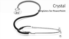  Presentation with white dove heart - Cool new presentation theme with stetoskop on a white background backdrop and a  colored foreground