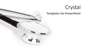  Presentation with white astronomy - Cool new theme with stetoskop on a white background backdrop and a  colored foreground