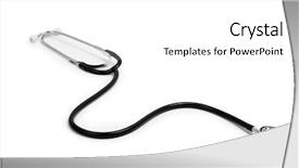  Presentation with white astronomy - Theme with stetoskop on a white background background and a  colored foreground