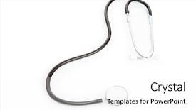  Presentation with artificial intelligence white - Cool new PPT layouts with stetoskop on a white background backdrop and a  colored foreground