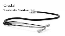  Presentation with cfd white - Presentation theme enhanced with stetoskop on a white background background and a  colored foreground