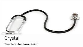  Presentation with background - Amazing slides having stetoskop on a white background backdrop and a  colored foreground