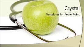  Presentation with background - Beautiful PPT layouts featuring stetoskop on a white background backdrop and a  colored foreground