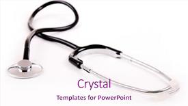  Presentation with white relativity theory - Audience pleasing presentation design consisting of stetoskop on a white background backdrop and a  colored foreground