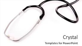  Presentation with white fragility - PPT layouts consisting of stetoskop on a white background background and a  colored foreground