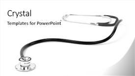  Presentation with teachnology and brain white - Beautiful theme featuring stetoskop on a white background backdrop and a  colored foreground