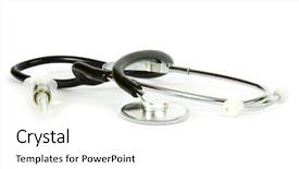  Presentation with condolence white wax candle - Slides having stetoskop on a white background background and a  colored foreground