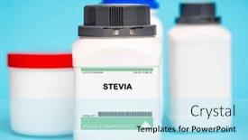  Presentation with energy drinks - PPT layouts with stevia-is-a-natural-sweetener background and a arctic colored foreground