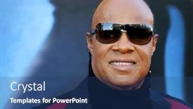  Presentation with microsoft - Theme enhanced with stevie-wonder-at-the-los background and a ocean colored foreground