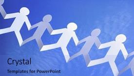  Presentation with blue sky - PPT layouts having networking or social media group background and a light blue colored foreground