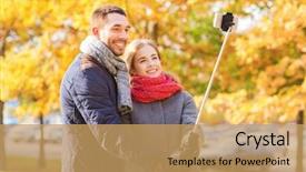  Presentation with relationship - Presentation theme having stick men - love relationship family and people background and a yellow colored foreground