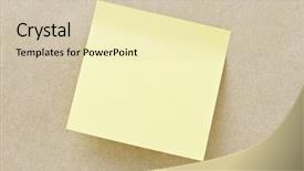  Presentation with post stick note - Slides having paper background for your note background and a lemonade colored foreground