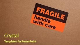  Presentation with moving - Beautiful presentation theme featuring sticker on a white background backdrop and a tawny brown colored foreground