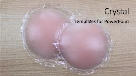  Presentation with pair - PPT theme featuring sticker pad to cover nipple background and a light gray colored foreground