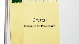  Presentation with post stick note - Presentation theme with sticker reminder yellow note background and a blonde colored foreground