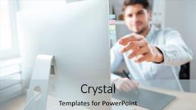  Presentation with close up of young girls - PPT theme having comutication - closeup of young man designer background and a light gray colored foreground