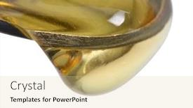  Presentation with drop - Beautiful presentation theme featuring sticky-honey-drop-from-spoon backdrop and a blonde colored foreground