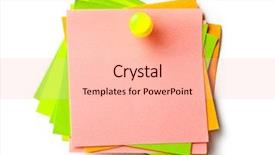  Presentation with sticky notes - Presentation design consisting of sticky notes - stickers on white background background and a lemonade colored foreground