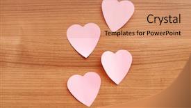  Presentation with sticky notes - Slides enhanced with sticky notes on the background background and a  colored foreground