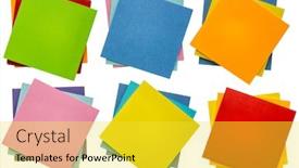  Presentation with sticky notes - Amazing slide set having sticky reminder notes isolated on white - a set of notepad stacks with different color variations office communication concept backdrop and a yellow colored foreground